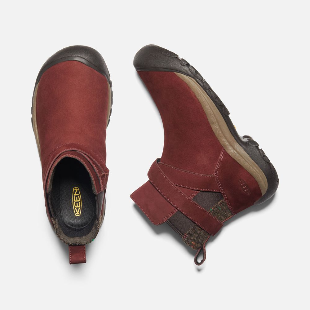 Keen Vinterkängor Dam Mörk Röda - Kaci Ii Pull On - 591674FIG